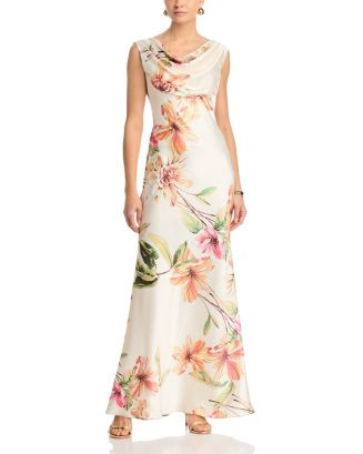 Eliza J Sleeveless Drape Neck Gown | Bloomingdale's Women Dresses | Bloomingdale's (AU)