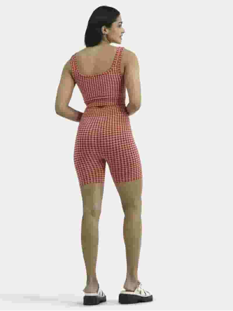 No Boundaries Seamless Cropped Tank Top & Bike Short, Women's | Walmart (US)