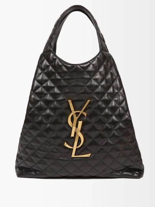 Saint Laurent - I-care Ysl-monogram Quilted-leather Shoulder Bag - Womens - Black | Matches (US)