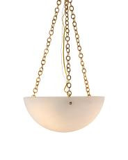 30.75x16 alabaster and hand rubbed brass o' connor chandelier | TJ Maxx
