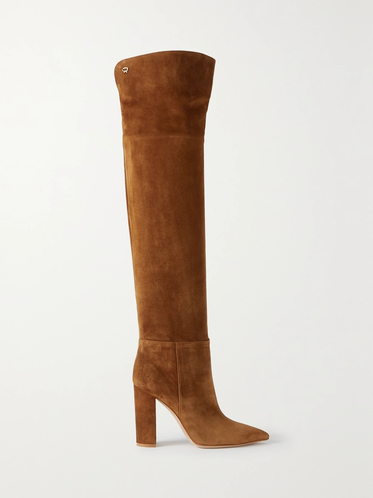 Gianvito Rossi - 100 Suede Over-the-knee Boots - Brown | NET-A-PORTER (UK & EU)