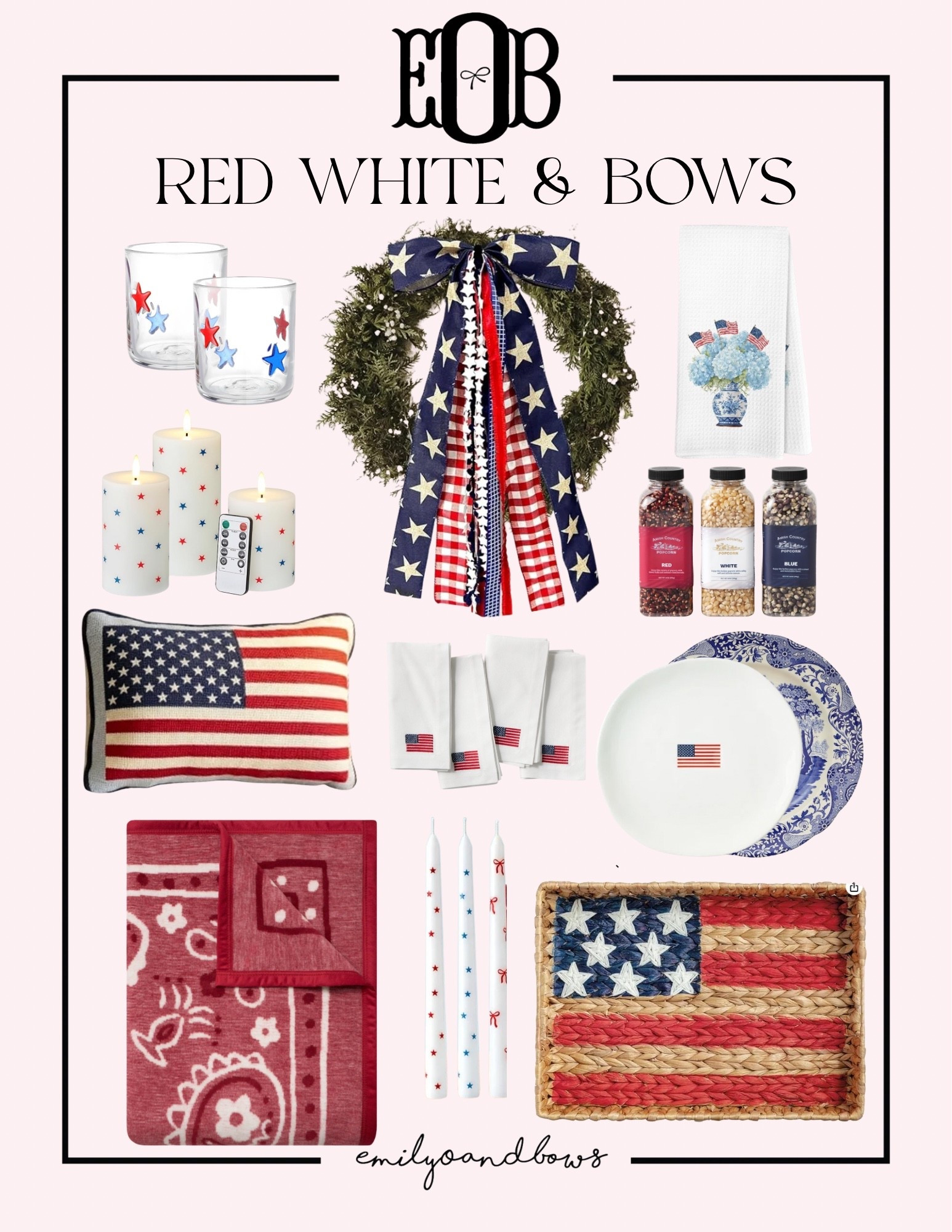 Red, white and bows! 🇺🇸
