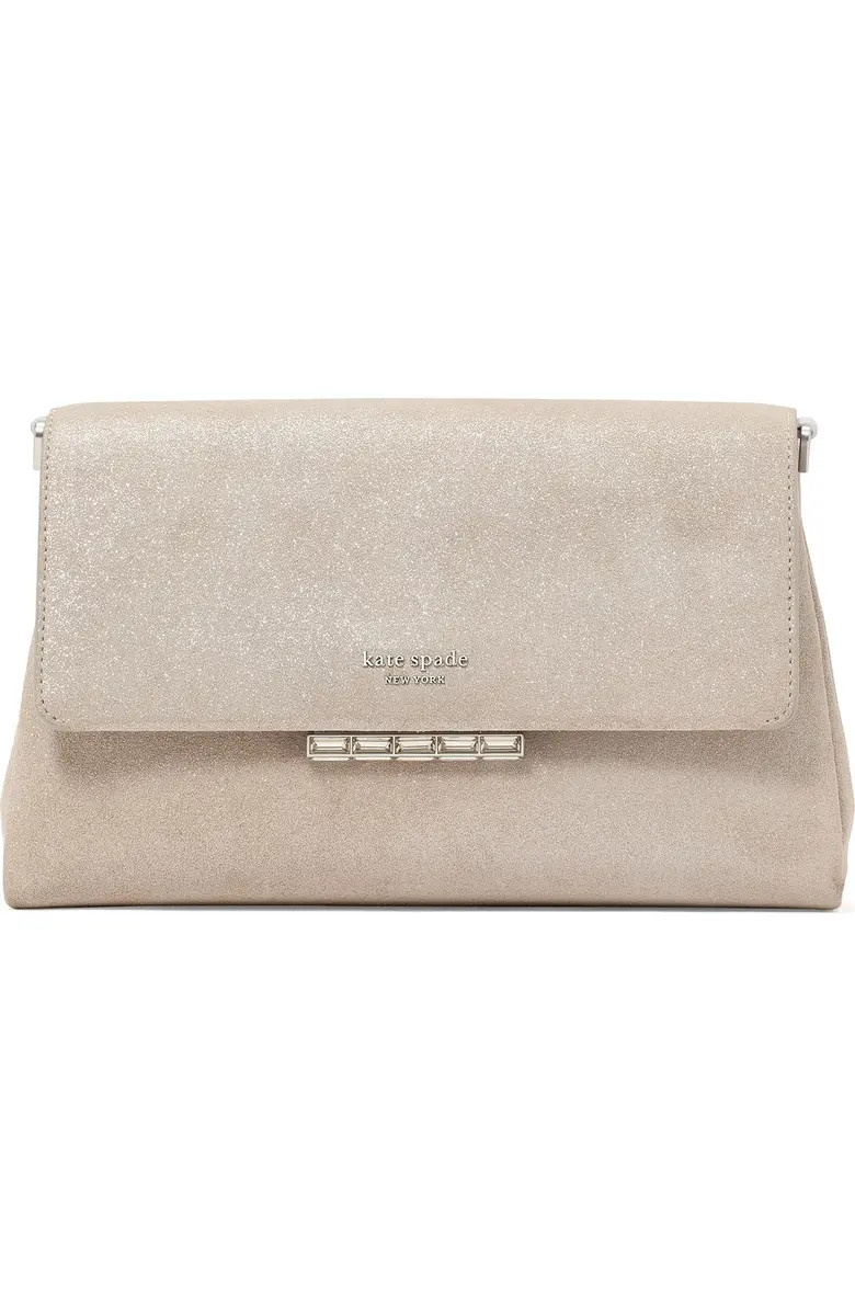 Kate Spade New York grace glitter suede clutch | Nordstrom | Nordstrom