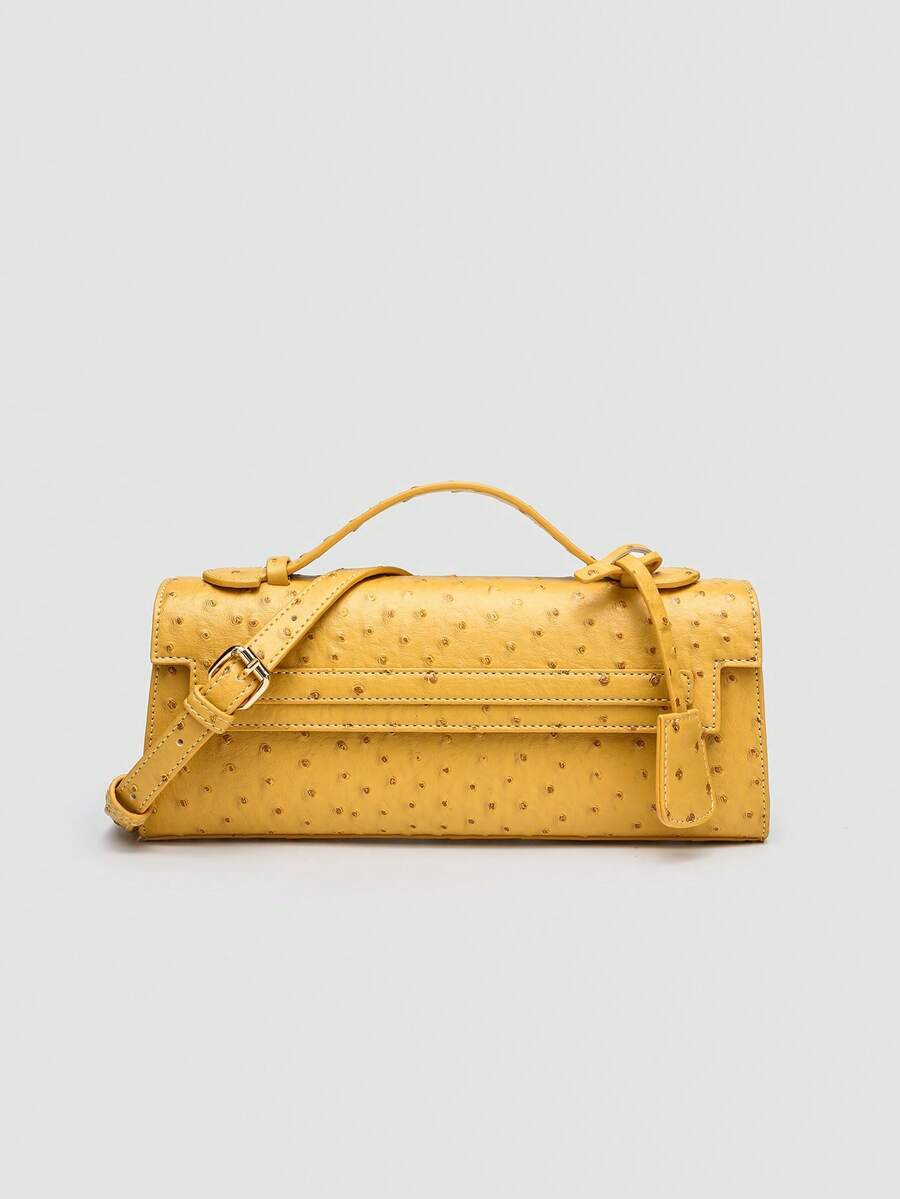 1pc Ostrich Pattern PU Handbag, Multifunctional Shoulder Bag, Crossbody Bag For Women, Suitable F... | SHEIN