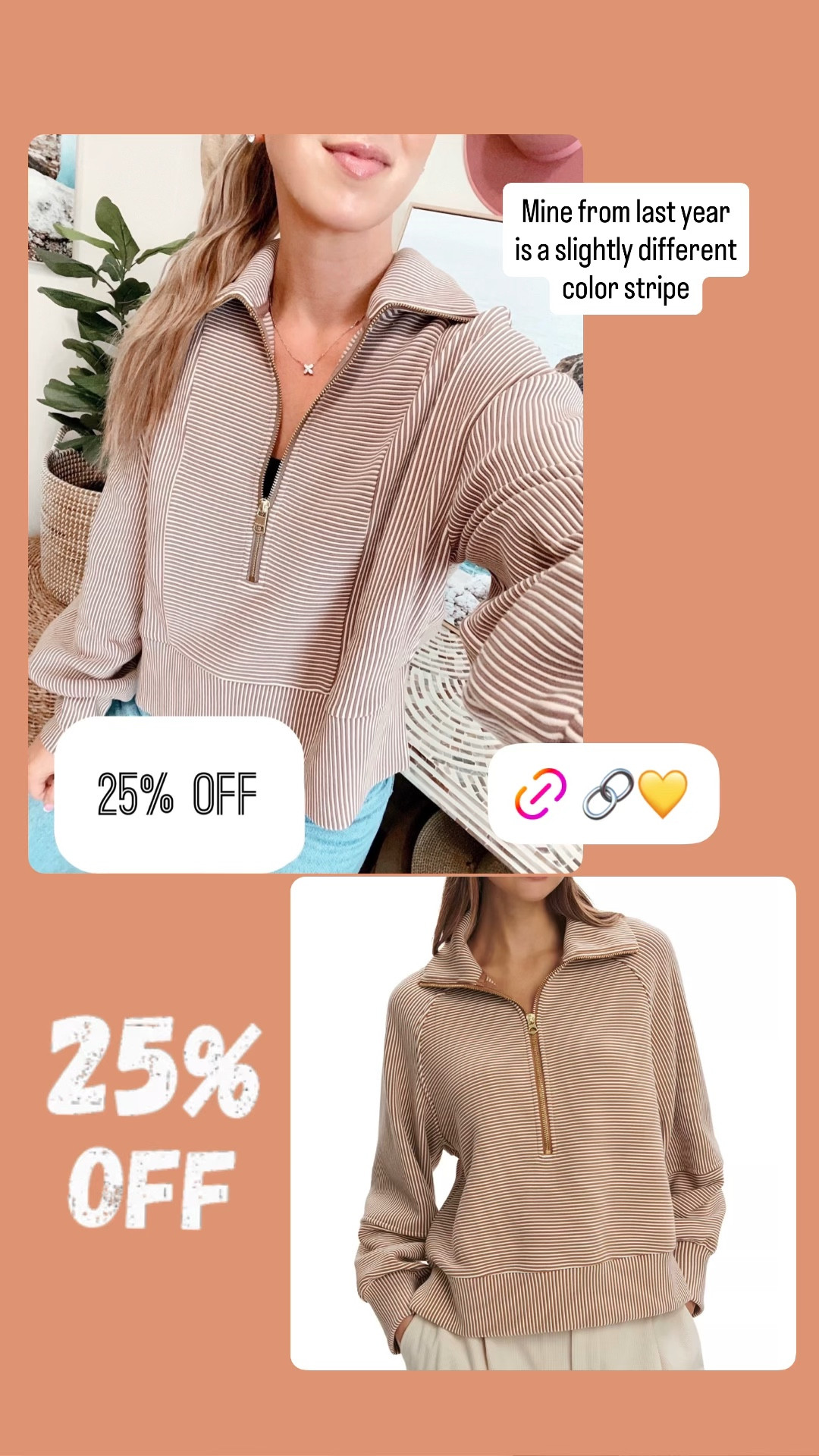 My favorite half zip is back in the stripe version! This years version is a slightly different stripe color! I wear my true size small! 25% OFFF

Varley, athleisure, activewear, mom style 

#LTKgrwm #LTKootd #LTKSeasonal