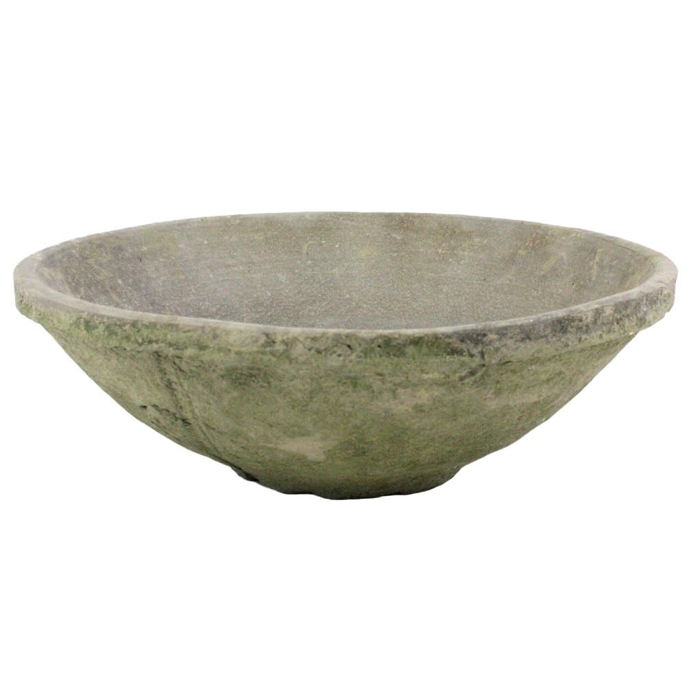 HomArt Rustic Terra Cotta Bowl, Medium, Moss Grey, 1-Count | Amazon (CA)