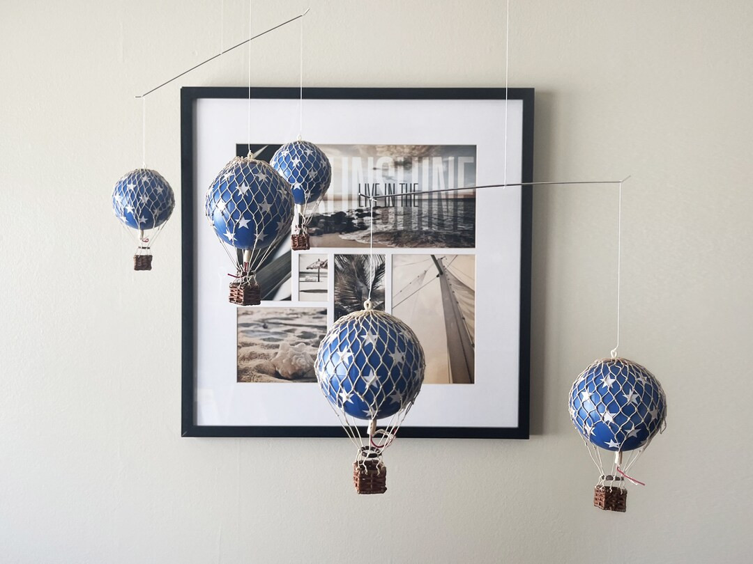 Hot Air Balloon Flying the Skies Mobile - Etsy | Etsy (US)