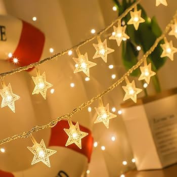 Star String Lights 10Ft 20 LED Fairy Lights Battery Operated Waterproof Indoor Outdoor Twinkle Ch... | Amazon (US)