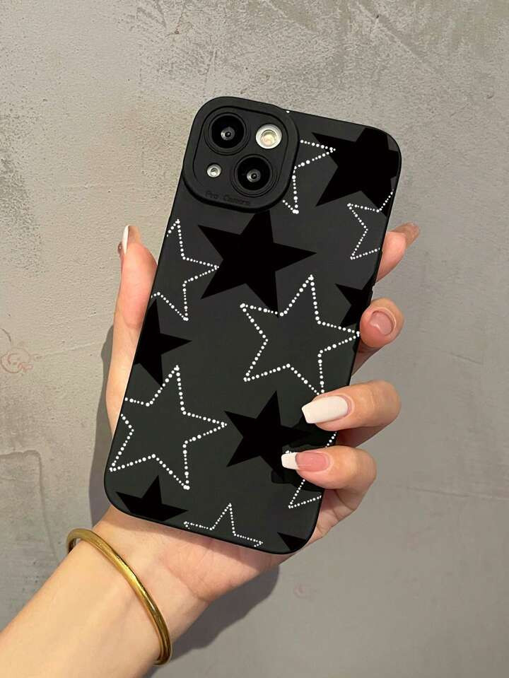 Capa De Telefone Com Padrão Estrela Compatível Com Iphone 15/15Pro/15Plus/15Promax | SHEIN
