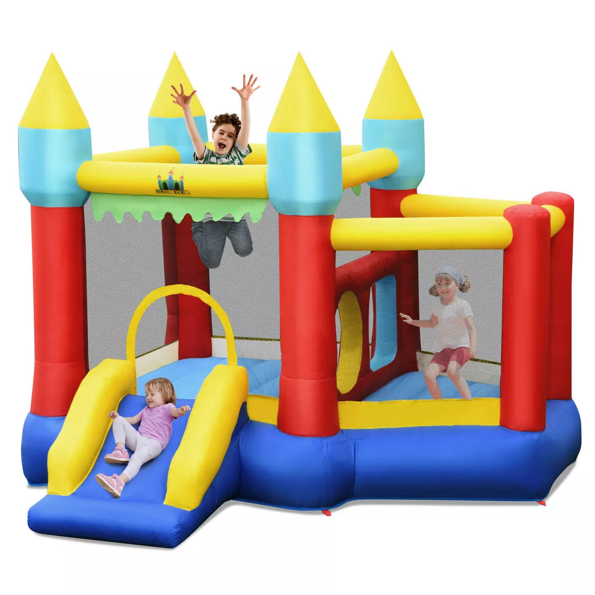 Costway Inflatable Bounce House Slide Jumping Castle Ball Pit Tunnels Without Blower | Target