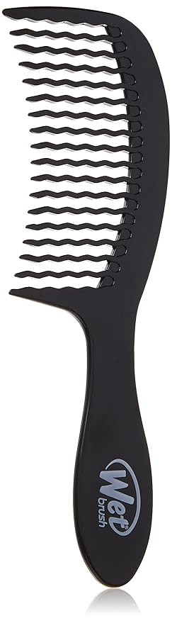Wet Brush Detangling Comb, Black - Wide Tooth Hair Detangler with WaveTooth Design that Gently an... | Amazon (US)