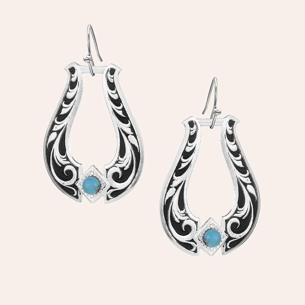 Montana Silversmiths Callie's Turquoise Trail Earrings | Cavender's