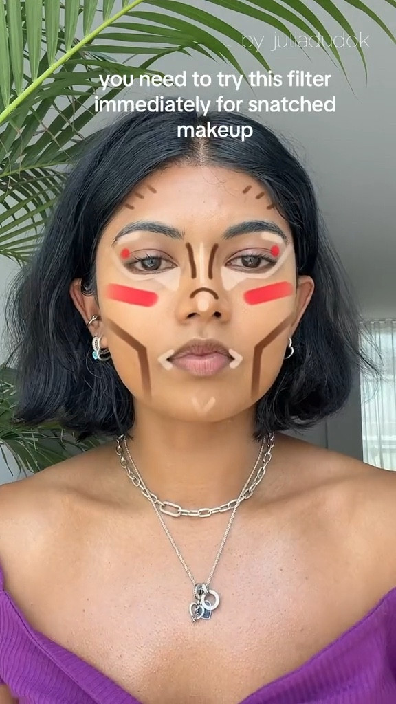 You need to try this filter immediately for a snatched makeup look.
Products used:
Too Faced Etheral Light concealer as countour - shade chocolate truffle 
Too Faced BTW concealer - shade sand  
Rare Beauty liquid blush shade Joy from SpaceNK
Makeup filter, makeup look, makeup inspo

#LTKbeauty #LTKeurope #LTKstyletip