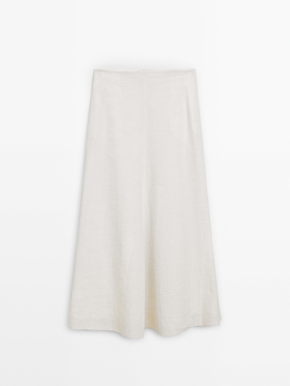 Long flowing textured skirt - Limited Edition | Massimo Dutti US