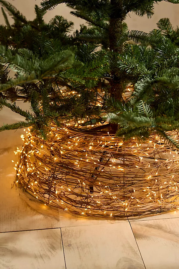 Illuminated LED Vine Tree Skirt | Anthropologie (US)