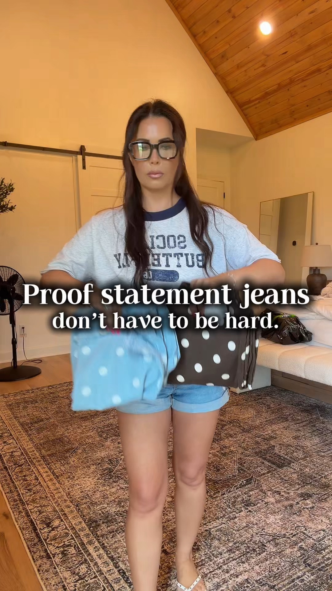 These polka dot barrel jeans are such a fun way to mix up your everyday denim! They have great stretch, fit true to size, and are surprisingly easy to style with basics.

I’m wearing my true size and paired them two different ways—one that’s perfect for teachers or casual workdays and another for everyday errands or lunch with friends.

Everything is linked here.

#LTKootd #LTKgrwm #LTKMidsize