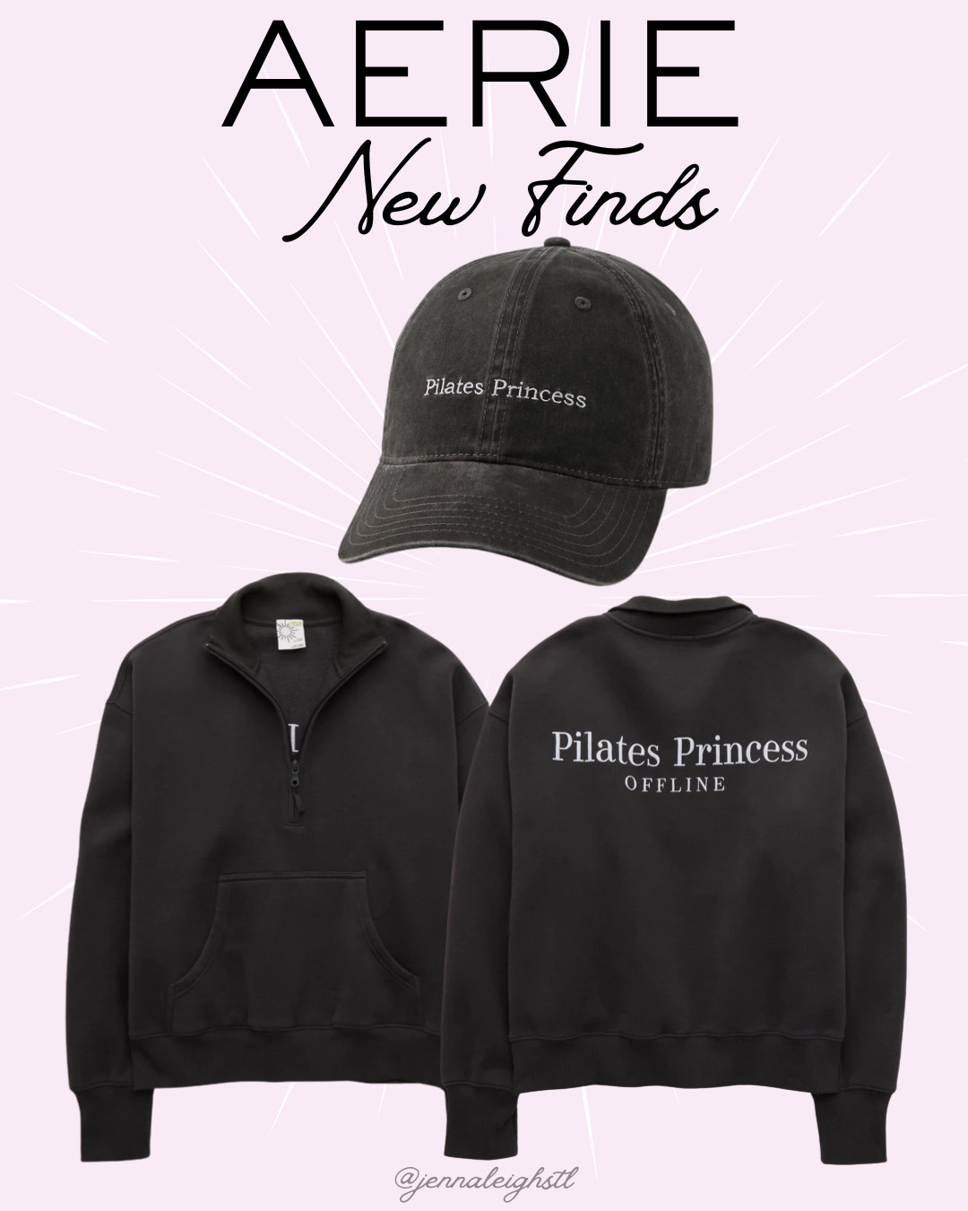 Calling all Pilates princesses! 🎀 This OFFLINE by Aerie Cloud Fleece Quarter Zip and matching baseball hat are too cute. I love the fun embroidered details, and this is the perfect cozy set for heading to Pilates, grabbing coffee, or running errands in style. 

 #LTKootd #LTKActive #LTKMidsize