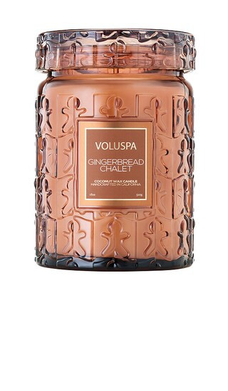 Voluspa Gingerbread Chalet Large Jar Candle in Beauty: NA. | Revolve Clothing (Global)