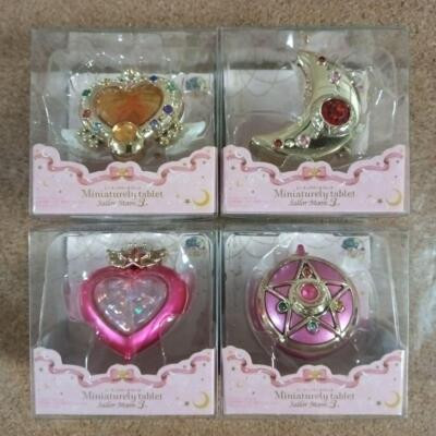 Sailor Moon Miniature Tablet Pill Mint case Keychain 3 full set BANDAI w/Box | eBay US