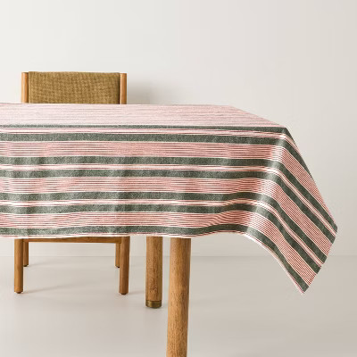 Stripe Christmas Tablecloth Red/Green - Hearth & Hand™ with Magnolia | Target