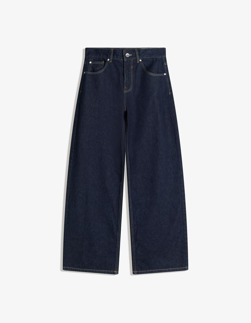 Low-rise boyfriend jeans - Trousers - Women | Bershka GB