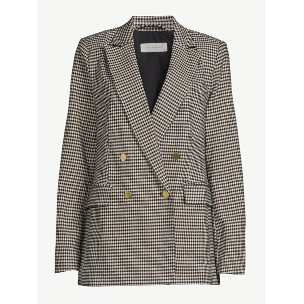 Free Assembly Women's Slim Double Breasted Blazer - Walmart.com | Walmart (US)