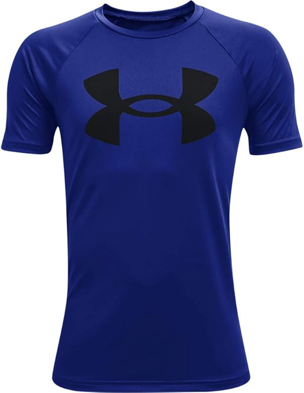 Under Armour Boys' Tech Big Logo Short-Sleeve T-Shirt | Amazon (US)