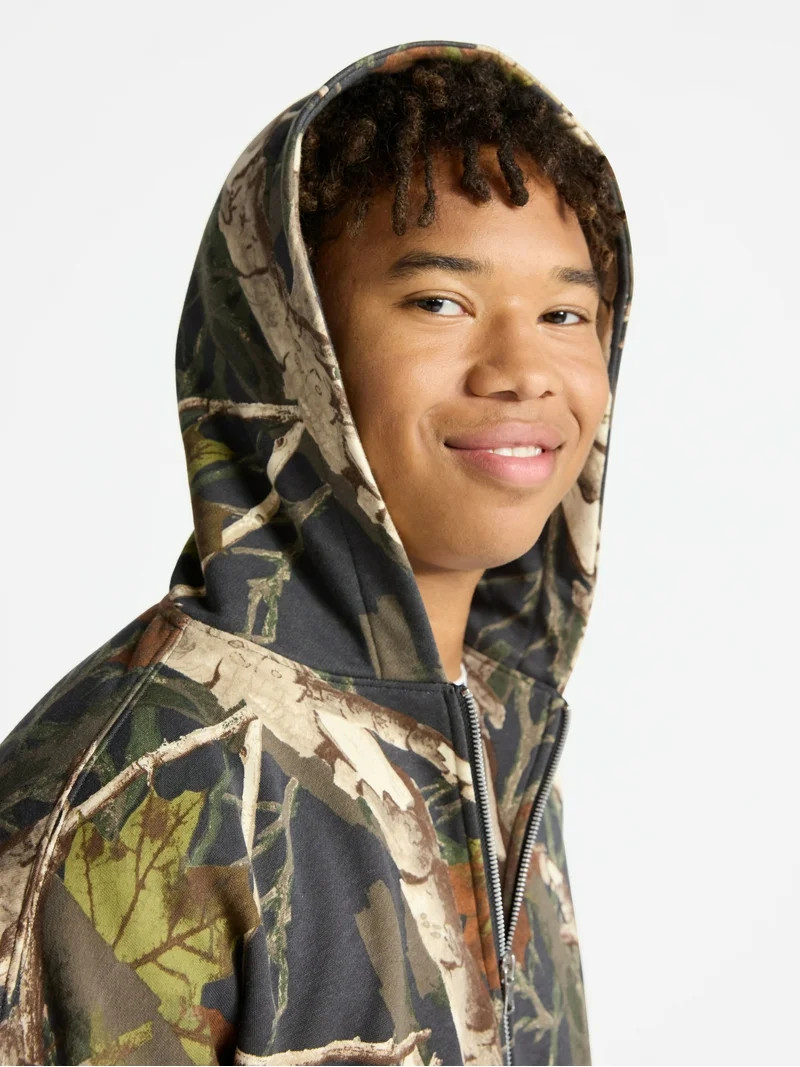 No Boundaries Zip Hoodie with Long Sleeves, Men's & Big Men's | Walmart (US)