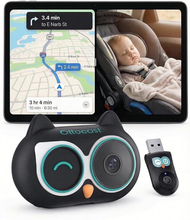 OTTOCAST Cabin Care Baby Car Camera 2026,Uses Your Car's Built-In Screen,No Extra Screen Needed,S... | Amazon (US)