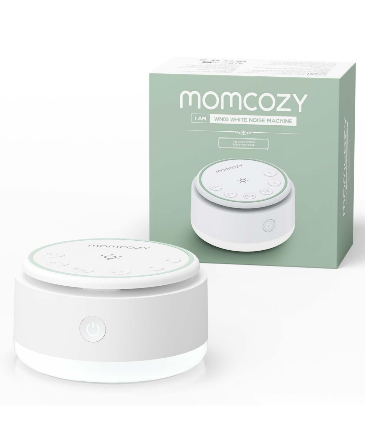 Momcozy Portable White Noise Machine with 20 Soothing Sounds - White | Macy's