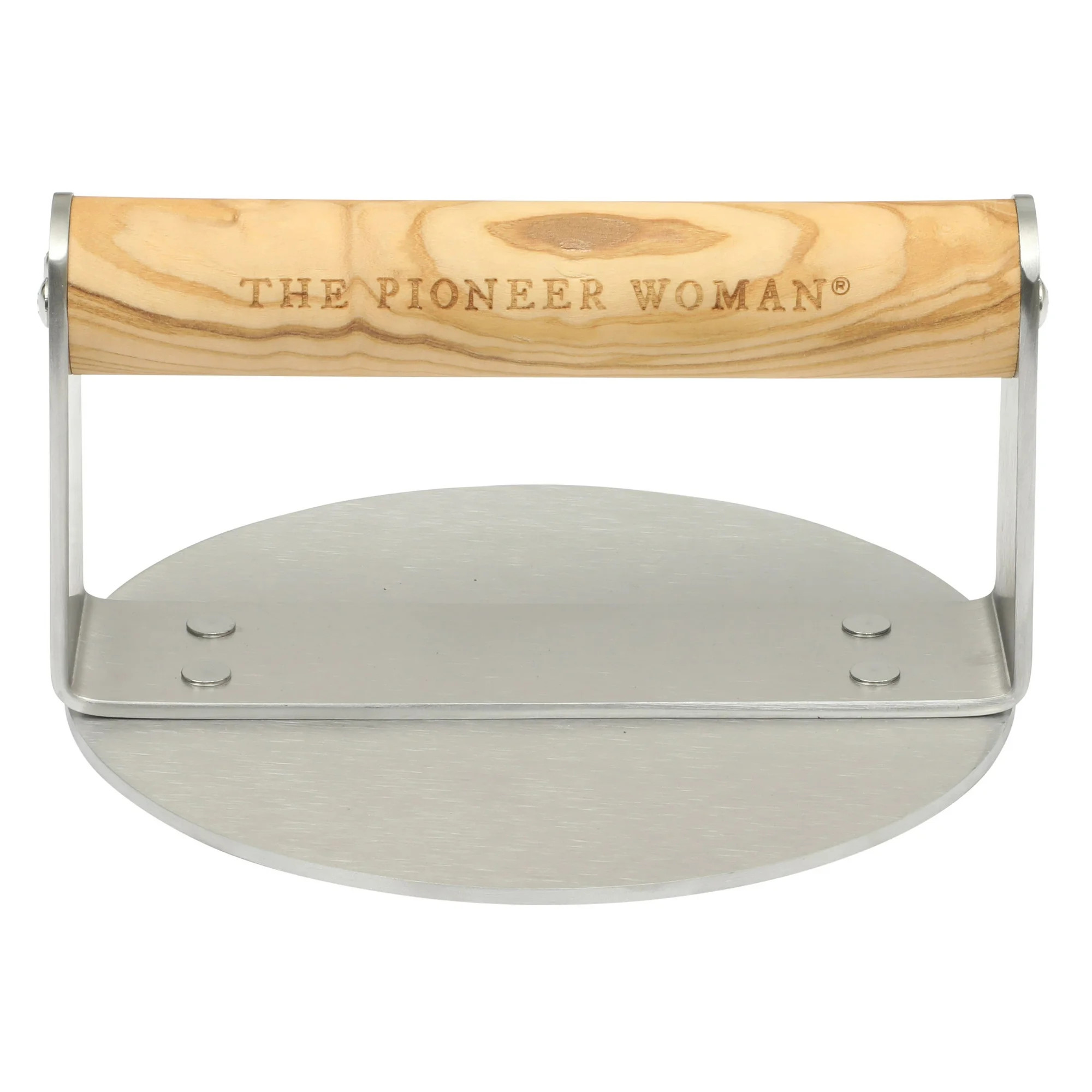 The Pioneer Woman Stainless Steel Burger Smasher with Olivewood Handle | Walmart (US)