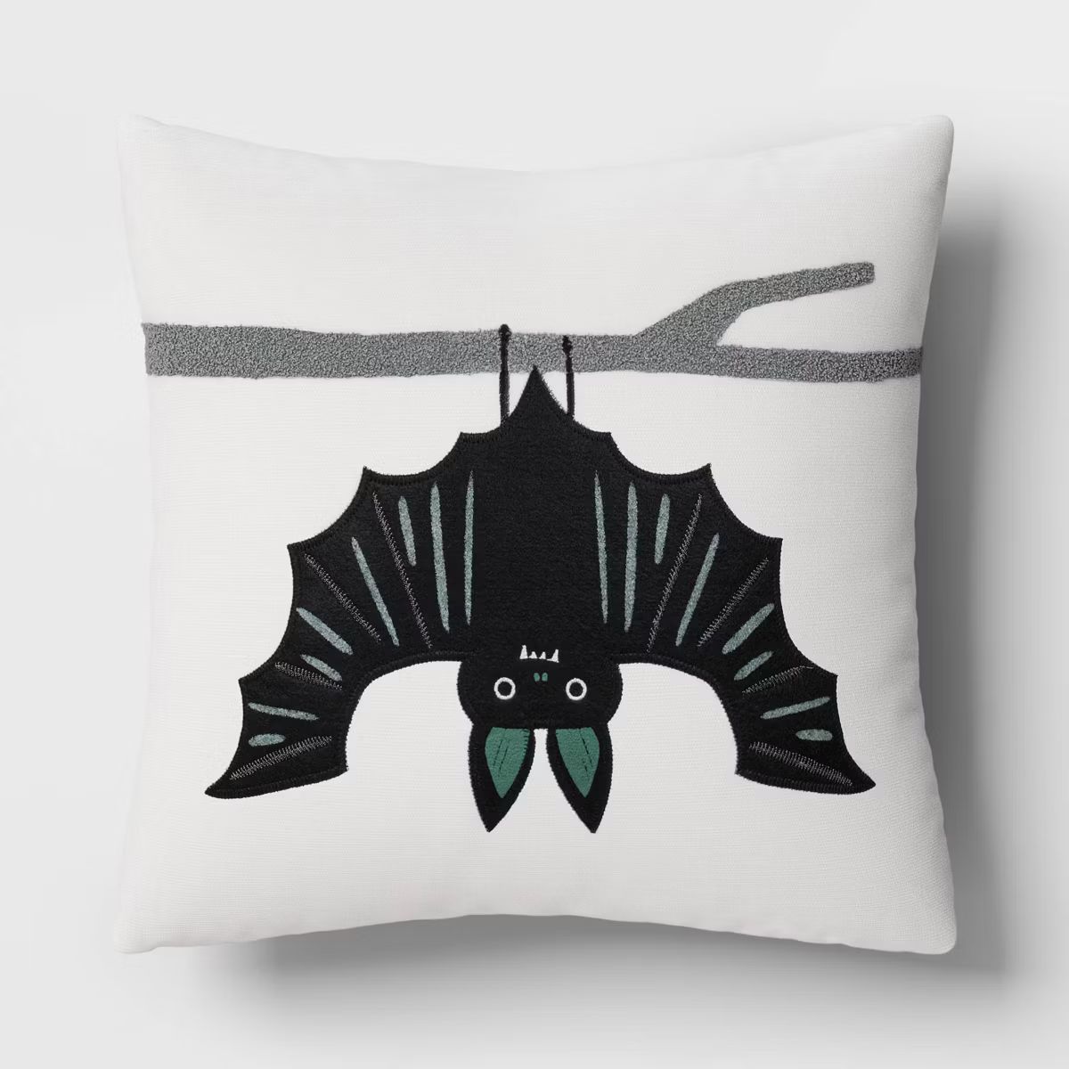 16" Square Halloween Reversible Throw Pillow Bat- Hyde & EEK! Boutique™: Cotton Velvet, Indoor ... | Target