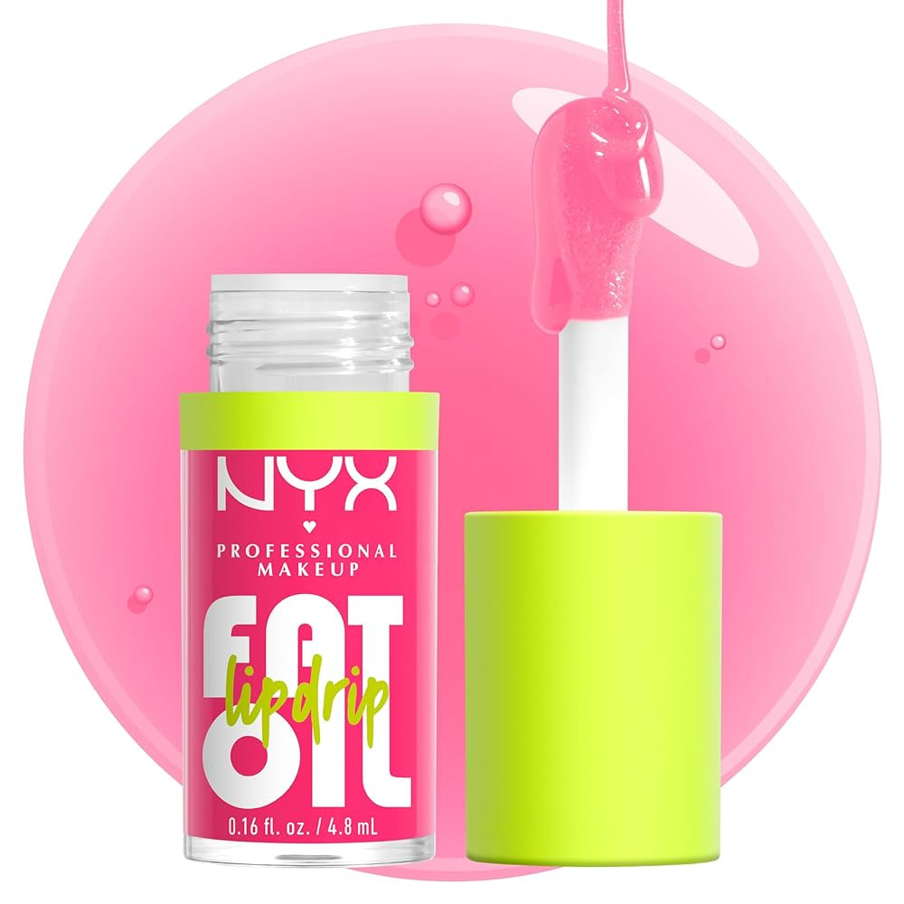 NYX PROFESSIONAL MAKEUP Fat Oil Lip Drip, Moisturizing Lip Oil Gloss, Vegan Tinted Formula, Up to... | Amazon (US)