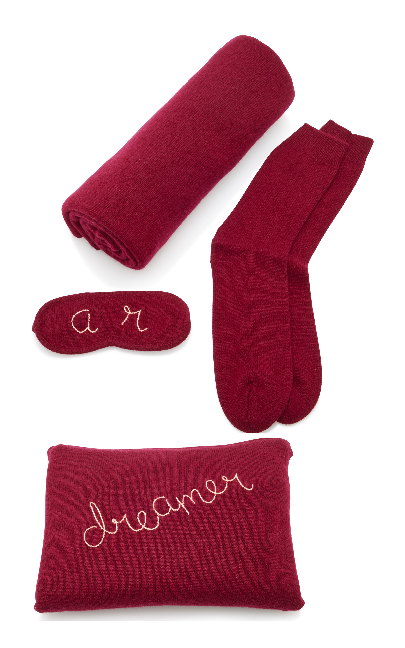 Lingua Franca M'O Exclusive Monogrammable Cashmere Travel Set | Moda Operandi Global