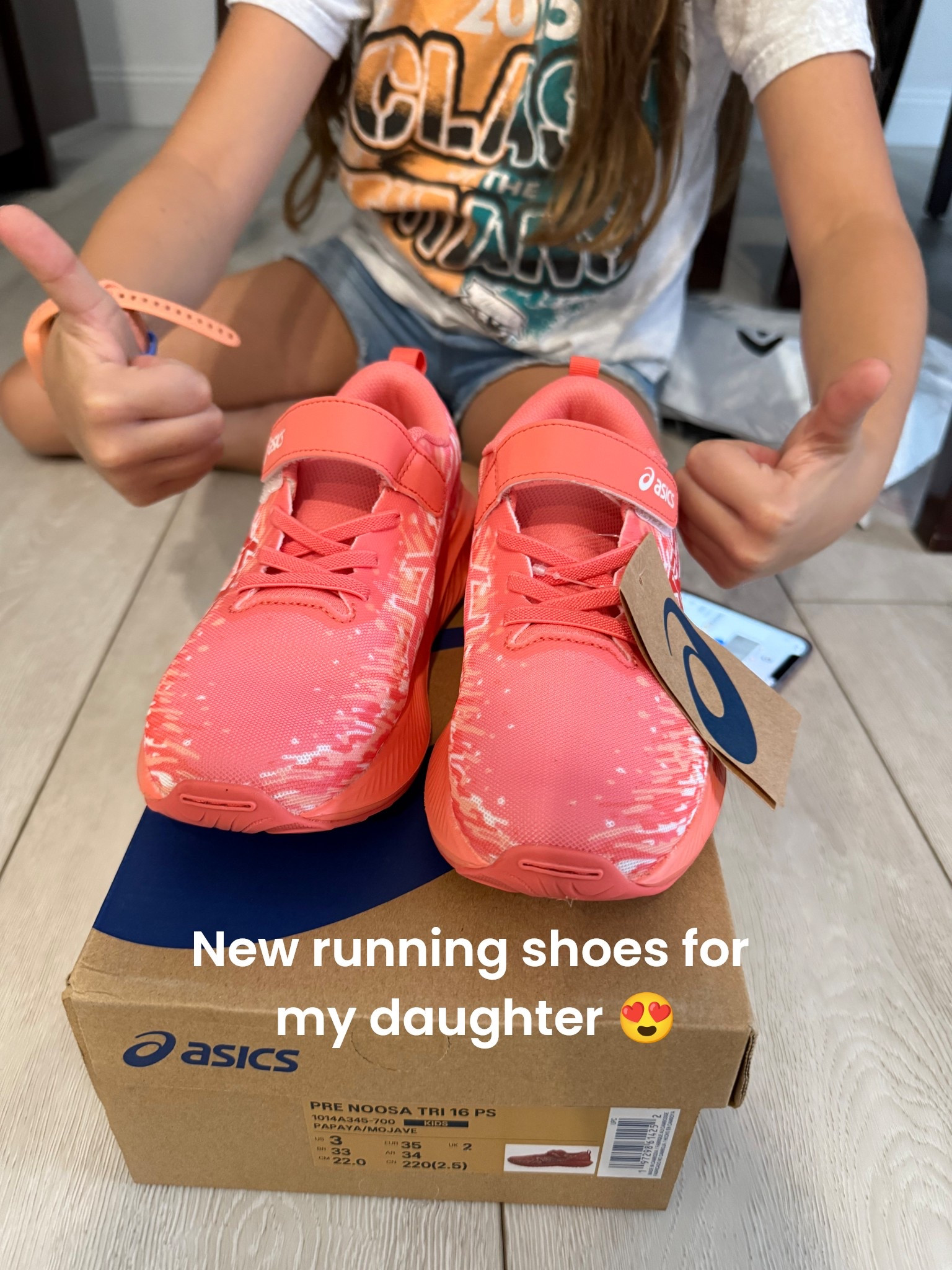 When your little one sees you doing something you love and says, ‘Can I do it too?’ 🥹💖 Her first pair of running shoes just arrived and she can’t wait for her very first race!! 

#LTKShoeCrush
