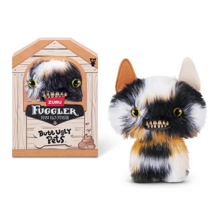 Fuggler Butt Ugly Pets 9 inch (Cheezee - Calico Cat), Ugly Monster Stuffed Animal Toy by ZURU | Walmart (US)