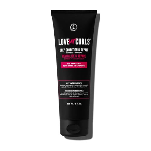 Love Ur Curls - Deep Conditioner & Repair, Moisturizing Treatment, Repairs Dry, Damaged Hair, for all Hair Types, Vegan, 236mL | Amazon (US)