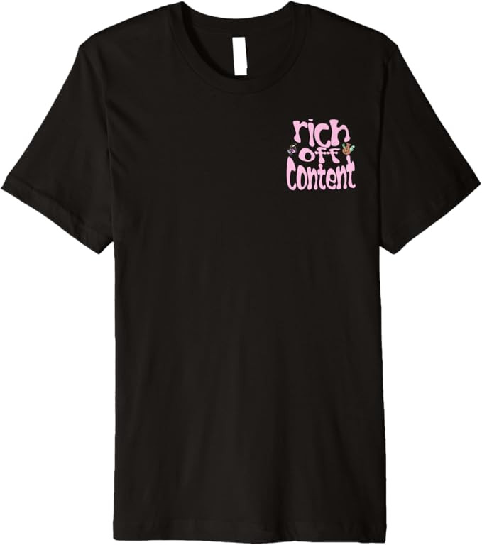 RICH OFF CONTENT Premium T-Shirt | Amazon (US)