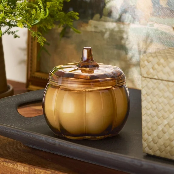 Better Homes & Gardens Pumpkin Snickerdoodle Swirl Scented 1-Wick 5 oz Pumpkin Jar Candle | Walmart (US)