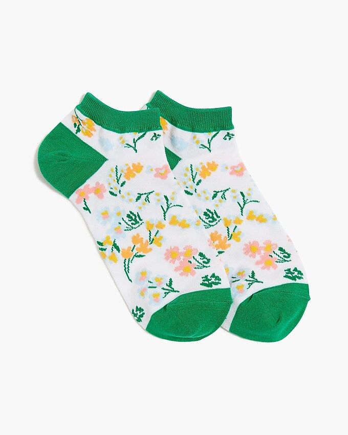 Floral ankle socks | J.Crew Factory