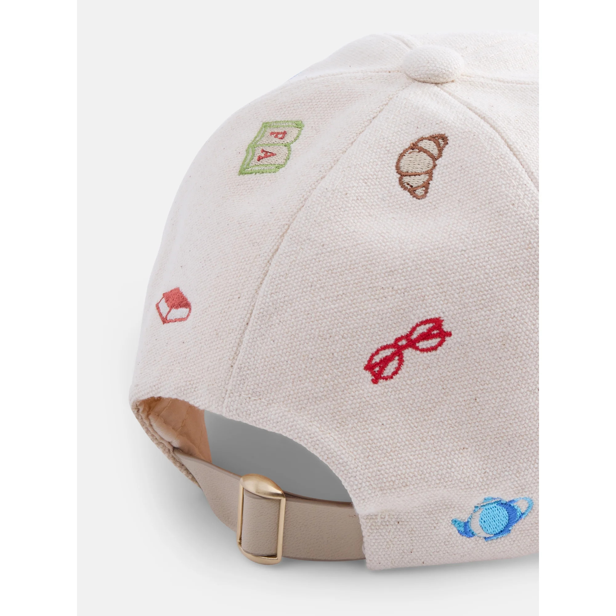 Free Assembly Women's Embroidered Baseball Cap, Cream | Walmart (US)