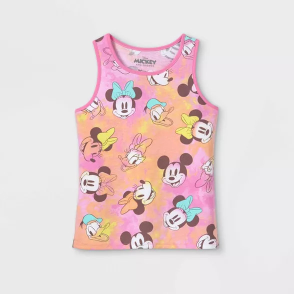 Girls' Disney Minnie and Daisy Tank Top - Pink | Target