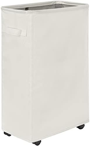 Chrislley 45L Slim Laundry Hamper with Wheels Narrow Rolling Laundry Basket Foldable Dirty Clothe... | Amazon (US)