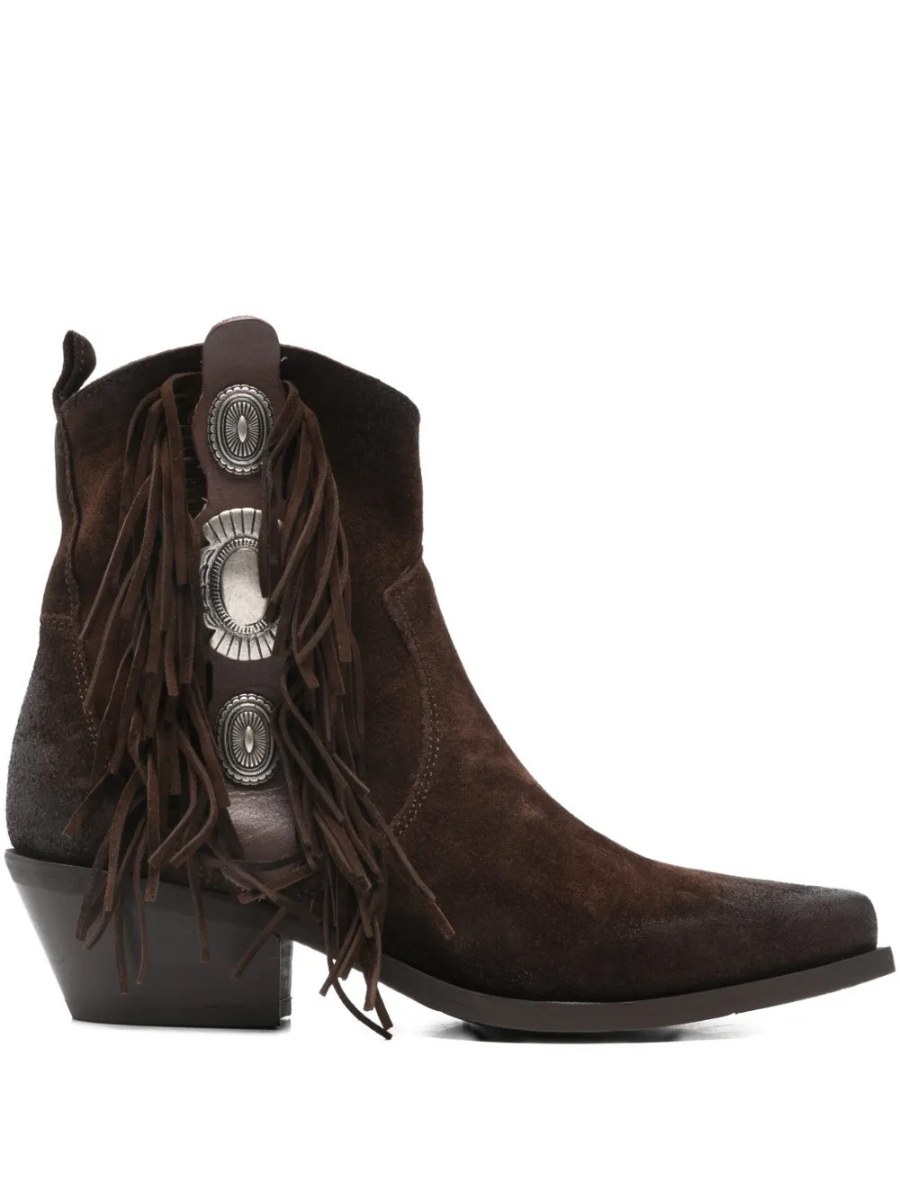 Metisse fringe boots - Brown | Farfetch Global