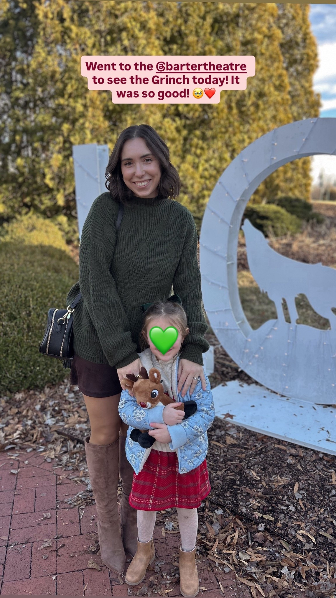 Trip to the Barter theatre in Abington to see the Grinch! Loved getting a little dressed up with my girl. It was such a wonderful show! ❤️💚

#LTKFindsUnder50 #LTKHoliday #LTKmomlife