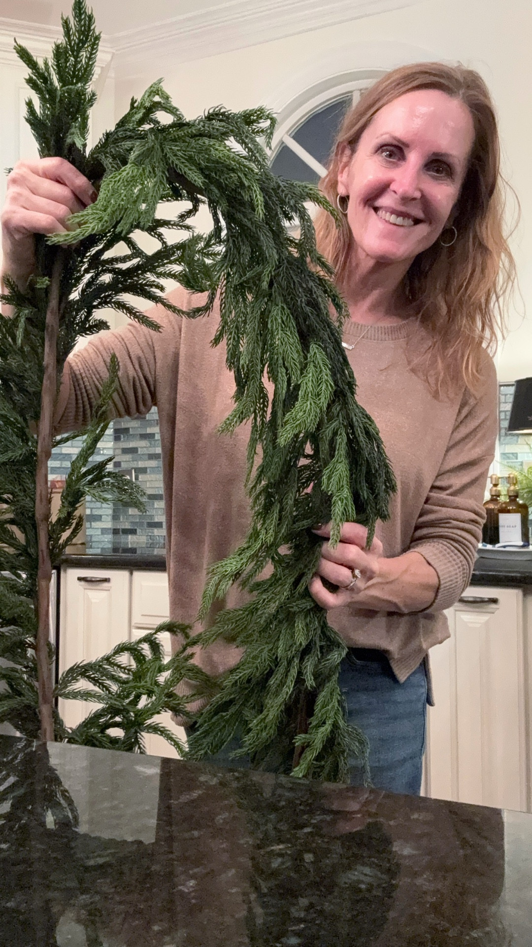 This real touch Norfolk pine garland is REALLY nice quality!  And the price is even better!  It comes in 4 different lengths. 

#LTKHome #LTKSeasonal #LTKFindsUnder50