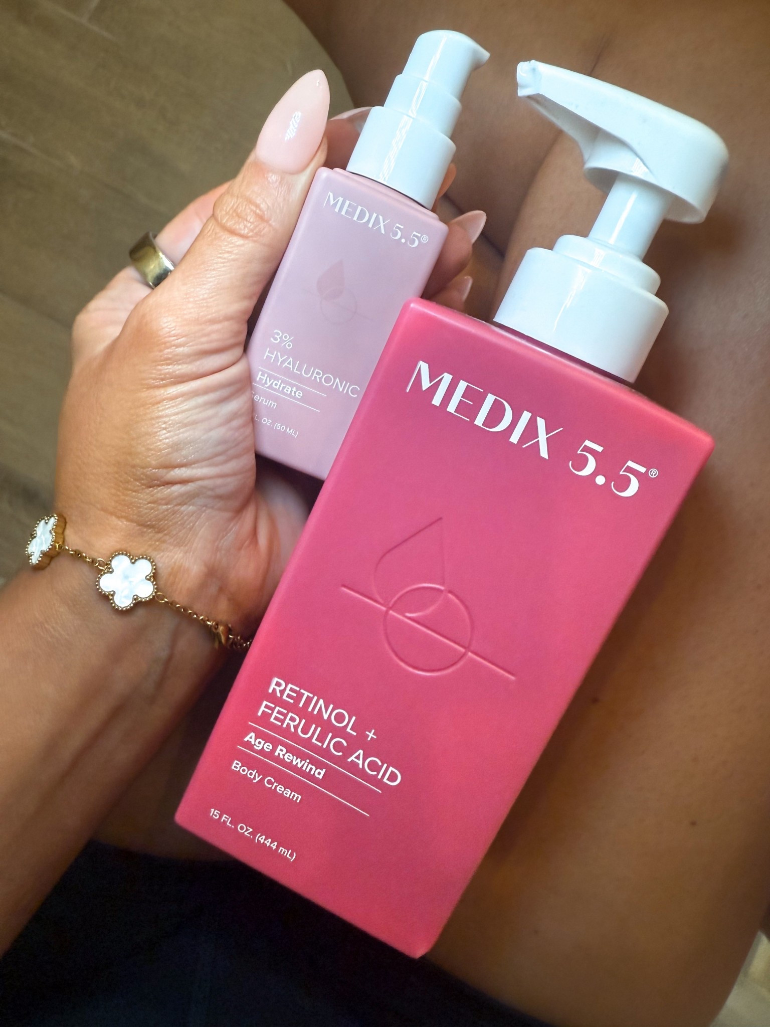 If it’s not giving glazed-donut skin, I don’t want it 🍩💖 hyaluronic dreams + body cream bliss = glow unlocked 💦 

I’ve been using this combo from @medix5.5 for the last few weeks! One of my favorite things I’ve noticed is how much more hydrated & nourished my skin looks & feels! This skin care line is now my new FAVORITE… because your body deserves as good of skin care as your face 👌🏼✨🩷 

#DewyDreams #GlowEra #HydratedAndHappy #skincare #hydrate #texture #brighten #boost #GlowUp 

#LTKFindsUnder100 #LTKBeauty