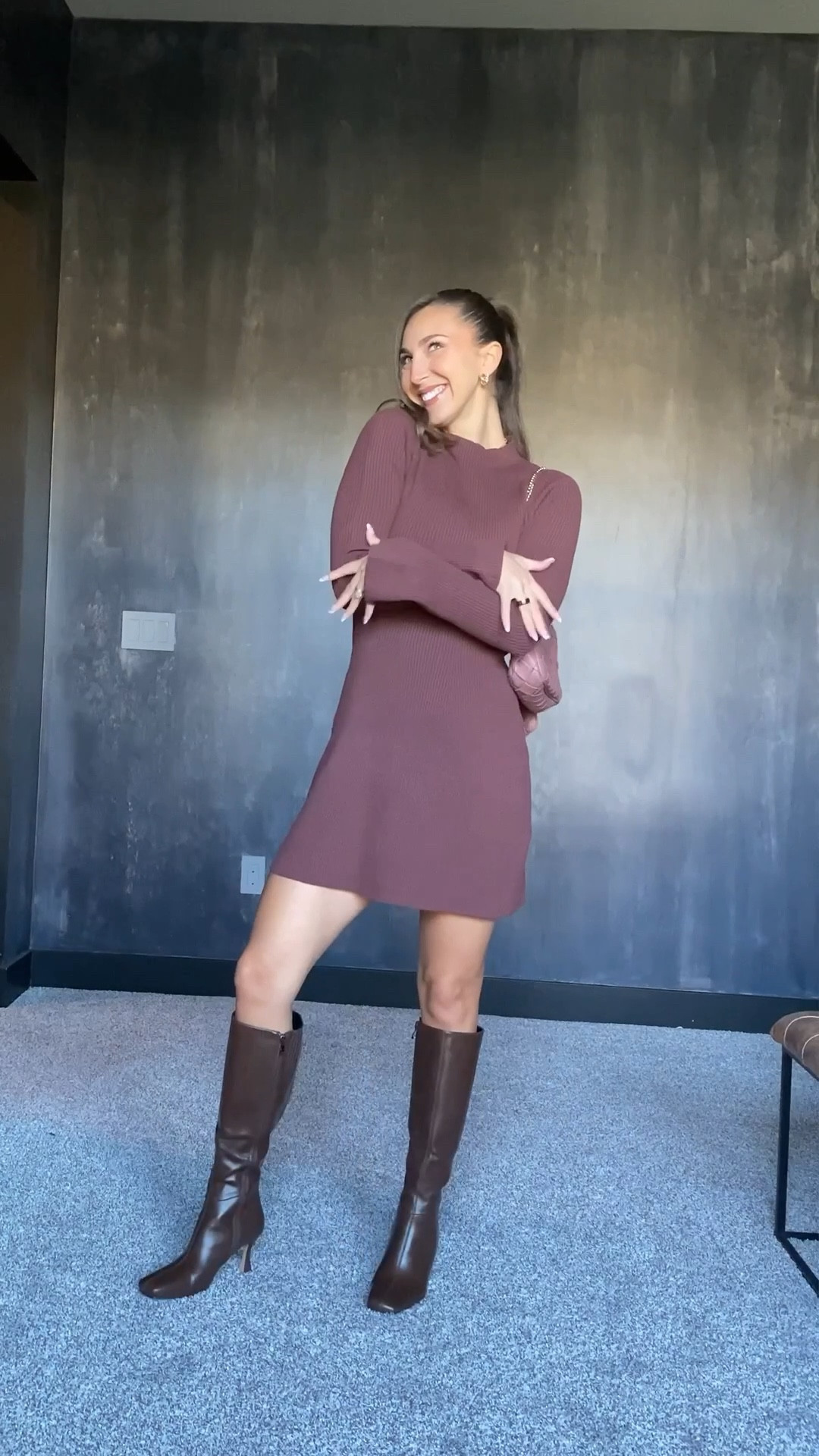 Fall/winter date night outfit! This fabric is so comfy and warm! Perfect for my bump too! 🤰

#LTKSeasonal #LTKBump #LTKootd