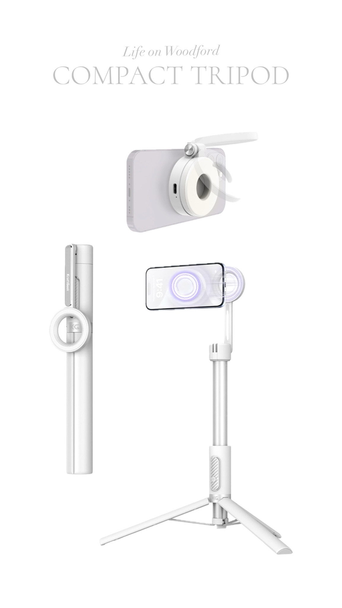 If you want a magnetic iphone tripod but need it to be small enough to pack in a bag… THIS IS IT. Bought this last month and love it. The iphone remote attached is an added bonus, makes taking photos and videos a breeze.

#LTKFamily #LTKMostLoved #LTKFindsUnder50