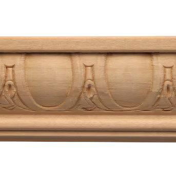 Ornamental Mouldings 2-1/4-in x 8-ft White Hardwood Unfinished Wood Chair Rail Moulding | Lowe's